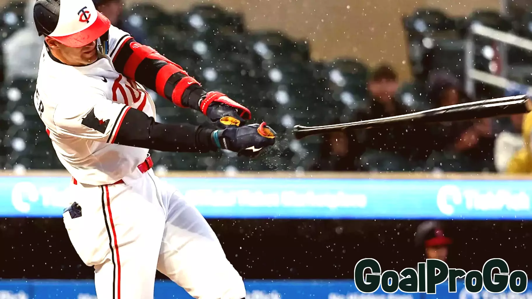 Carson McCusker's Bat Mishap During Rainy Game Against Guardians