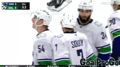 Carson Soucy Shines with Goal Against Dallas Stars