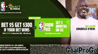 Exciting DraftKings Offer: $300 Bonus and Free NBA League Pass for NFL Sunday