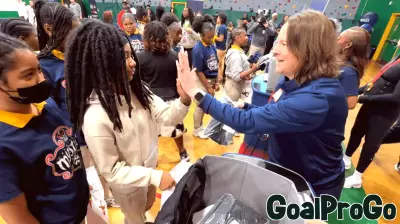 Hundreds of girls in DC public schools receive free sports bras to help close gender gap