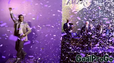 Lakers honor championship coach Riley with statue